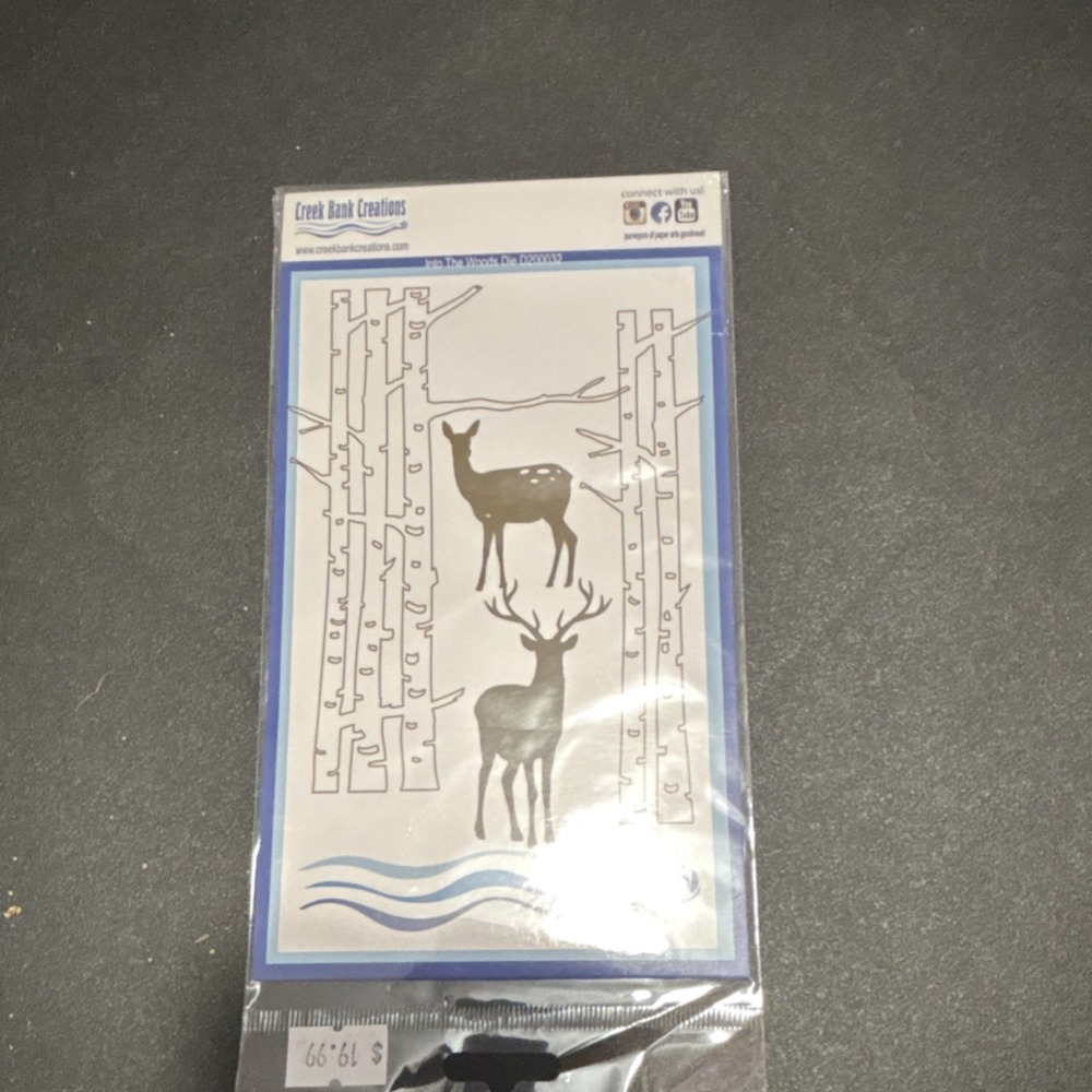 Creek Bank Creations Deer & Trees Cutting Dies Scrapbooking D002032
